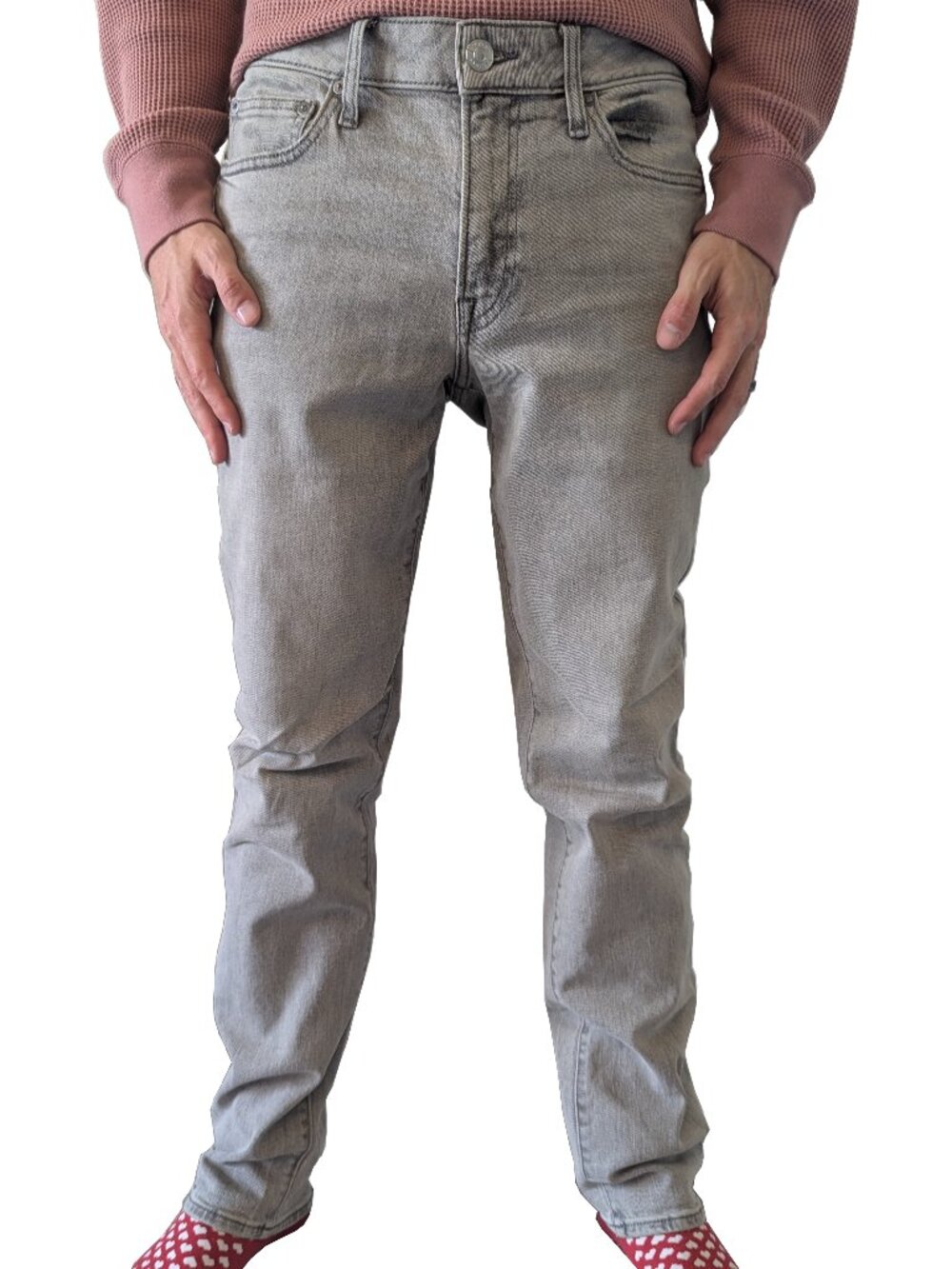 Express Slim Gray Wash Stretch Jeans Men's | 30 x 32